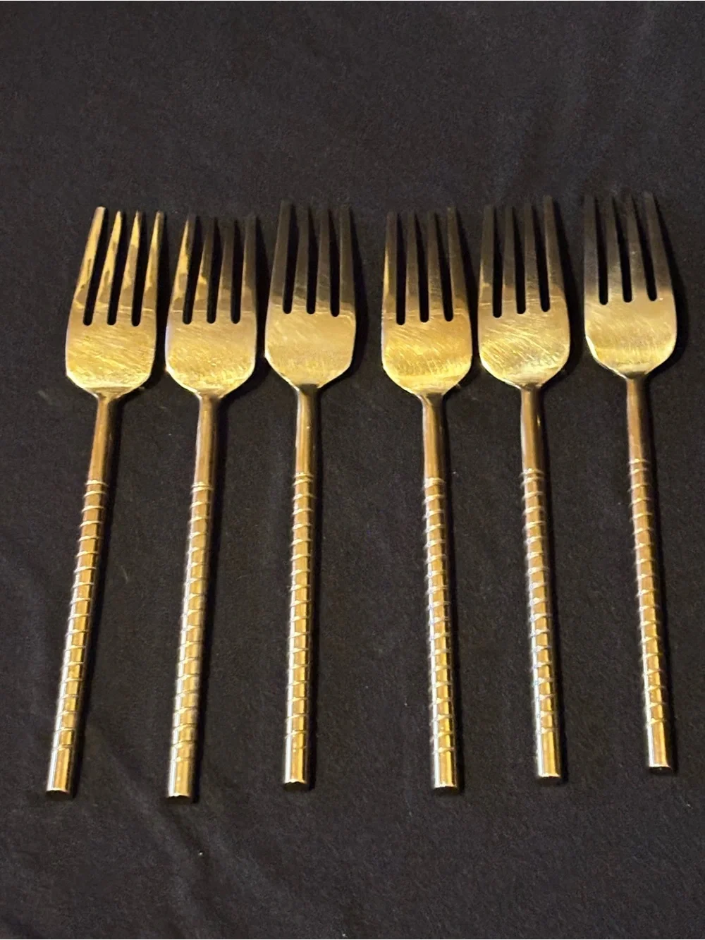 Goldtone Stainless Dinner Forks